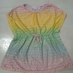 Place Multicolor Lace Kids Dress